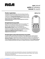 Rca VR5210 Manual De Usuario