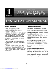 Black Widow 1 Channel Installation Manual