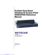 Netgear WNDAP350 - ProSafe 802.11n Dual Band Wireless Access Point User Manual