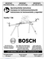 Bosch TracRac T3B Operating/s Operating/Safety Instructions Manual