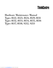 Lenovo ThinkCentre 9213 Hardware Maintenance Manual