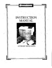 Breadman TR500B Instruction Manual