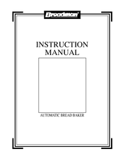 Breadman plus tr777c Instruction Manual