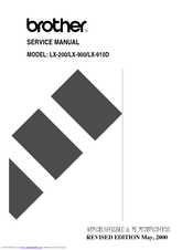 Brother LX-200 Service Manual