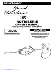 Brinkmann Grand Elite Series 4905 Owner's Manual