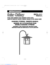 Brinkmann Solar Gallery 822-1506-B Owner's Manual