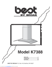 Broan Best K7388 Series Manual