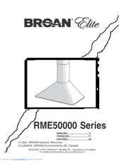 Broan Elite RME50000 Series Manual