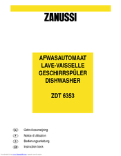 Zanussi ZDT6353 Instruction Book