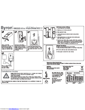 Byron DB333 Installation And Operation Instruction