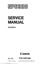 Canon NP6320 Service Manual