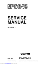 Canon NP6045 Service Manual