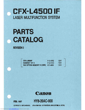 Canon CFX-L4500 IF Parts List