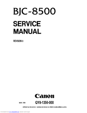 Canon BJC-8500 Service Manual