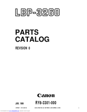 Canon LBP-3260 Parts Catalog