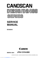 Canon CanoScan D2400UF Service Manual