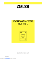 Zanussi FL501 Instruction Booklet