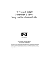 HP DL320 - ProLiant - G3 Setup And Installation Manual