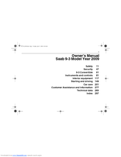 Saab 2009 9-3 Remote Starter Owner's Manual