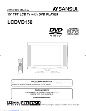 Sansui LCDVD150 Owner's Manual