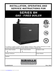 Burnham 806H Installation And Operation Manual