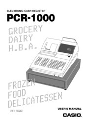 Casio PCR-1000 User Manual