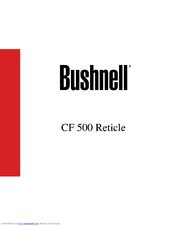 Bushnell CF 500 Reticle Manual