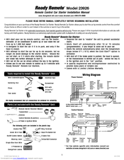 Directed Electronics Ready Remote 23926 Installation Manual