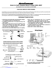 Directed Electronics AutoCommand 40026T Installation Manual