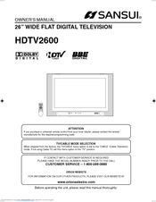 Sansui HDTV2600 Owner's Manual