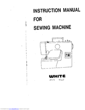 White 1525 Instruction Manual