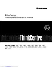 Lenovo ThinkCentre 1986 Hardware Maintenance Manual