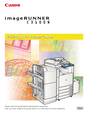 Canon imageRUNNER C3100 N Printer Printer Manual