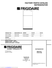 Frigidaire FRT21TSGW2 Factory Parts Catalog
