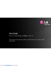 LG 60LA8600 User Manual