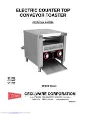 Cecilware CT-250 Operation Manual