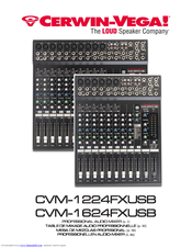 Cerwin-Vega CVM-1224FXUSB User Manual