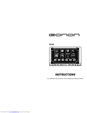 Eonon E838 Instructions Manual