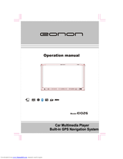 Eonon E1026 Operation Manual