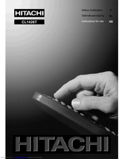 Hitachi CL1426T Instruction Manual