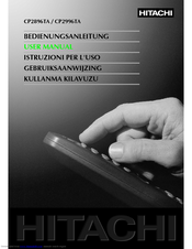Hitachi CP2896TA Instruction Manual
