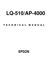 Epson AP-4000 Technical Manual
