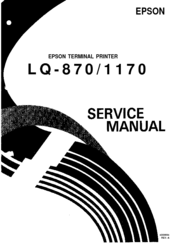 Epson LQ-870 Service Manual