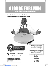 George Foreman Super Champ GR12 Use And Care Book Manual