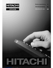 Hitachi CP2143S User Manual