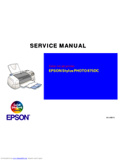Epson 875DC - Stylus Photo Color Inkjet Printer Service Manual