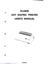 Fujitsu DL2400 User Manual