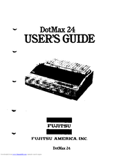 Fujitsu DotMax 24 series User Manual