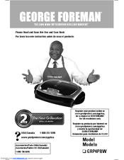 George Foreman The Next Grilleration GRP4PBW Use And Care Book Manual