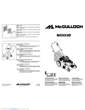 McCulloch M5553D Instruction Manual
